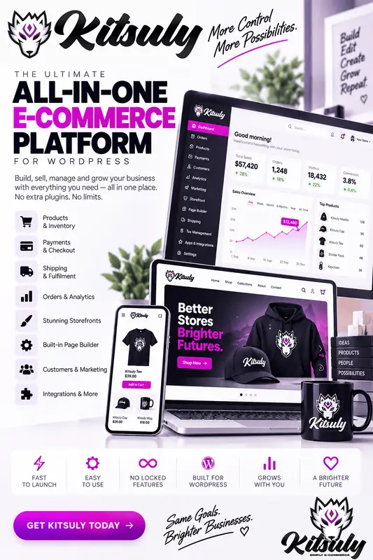 Welcome to Kitsuly: A New WordPress Ecommerce Experience