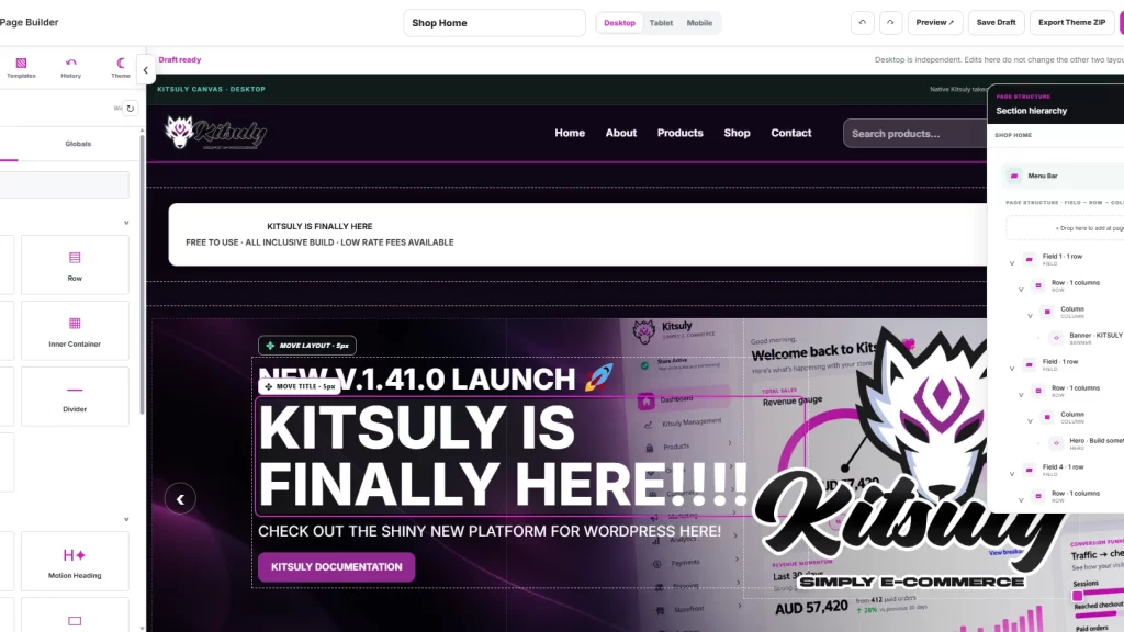 Featured image for Kitsuly Build 1.44.9 — Restoring Builder Styling Without Loosening Security