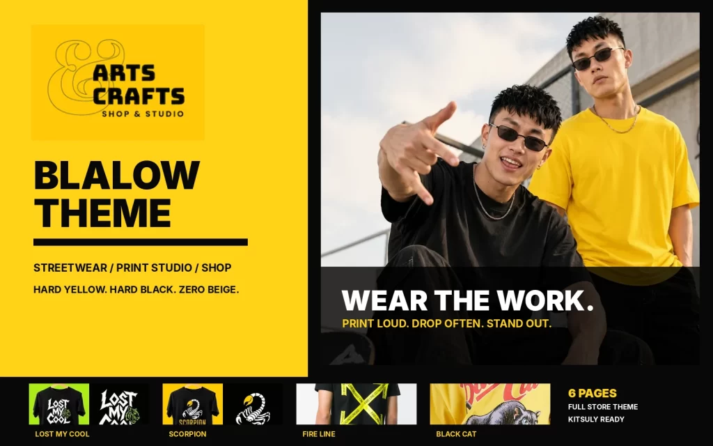 BLALOW — Arts & Crafts Streetwear Theme cover