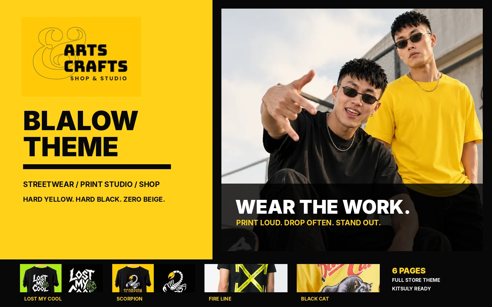 BLALOW — Arts & Crafts Streetwear Theme cover