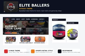 Elite Ballers — Basketball Retail Theme cover